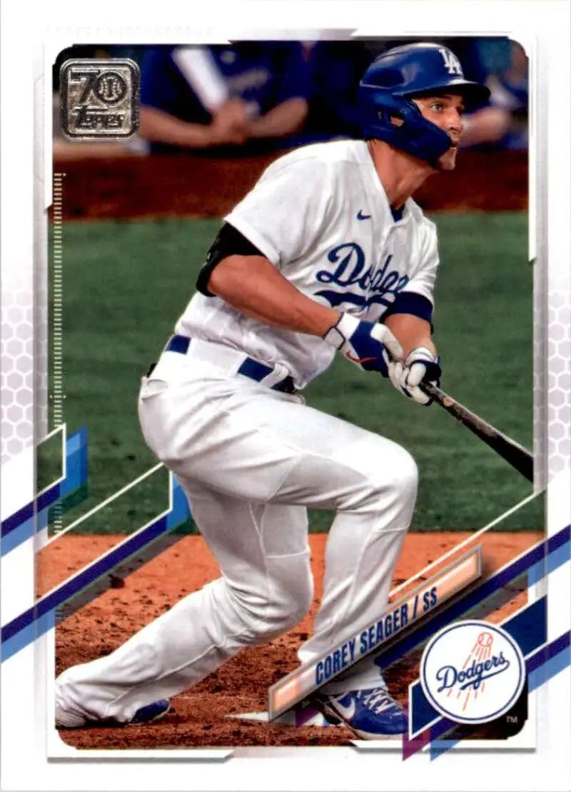 2021 Topps #450 Corey Seager NM-MT Los Angeles Dodgers Baseball Card - Baseball Card Single