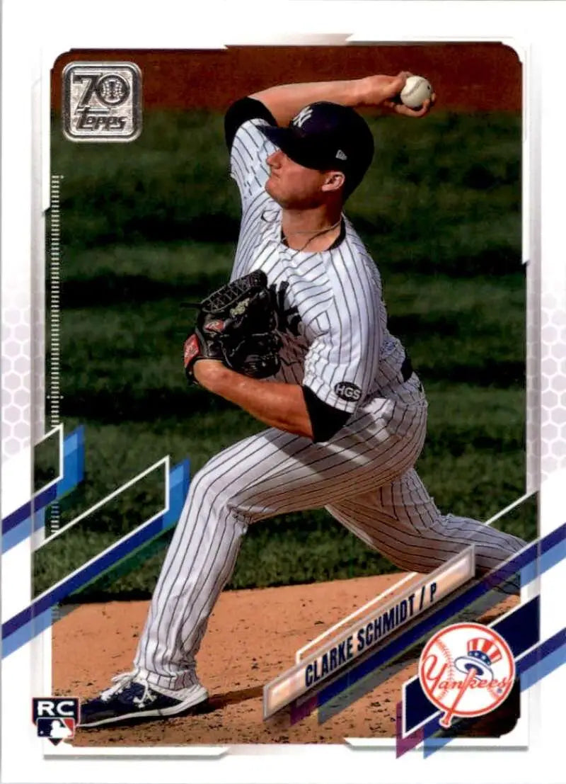 2021 Topps #456 Clarke Schmidt NM-MT RC Rookie New York Yankees Baseball Card - Baseball Card Single