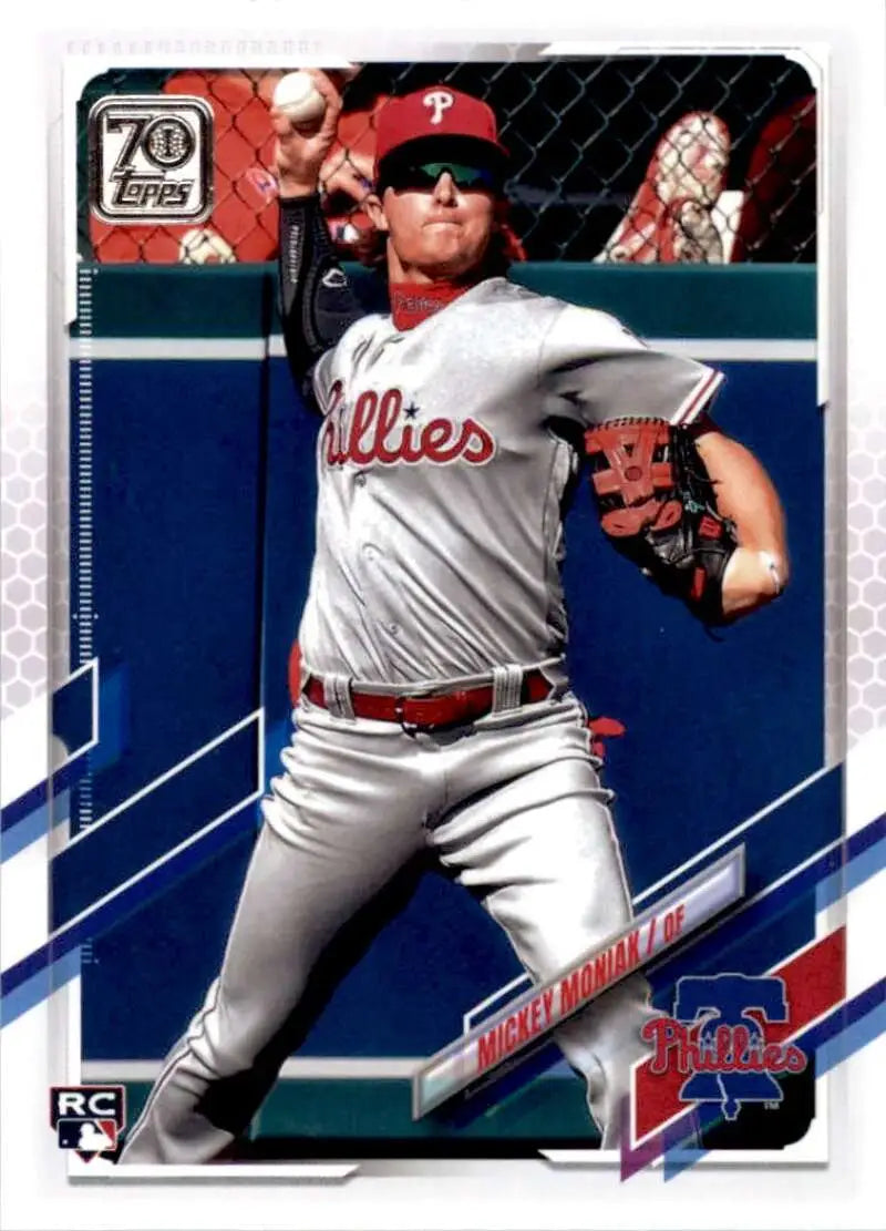 2021 Topps #457 Mickey Moniak NM-MT RC Rookie Philadelphia Phillies Baseball Card - Baseball Card Single