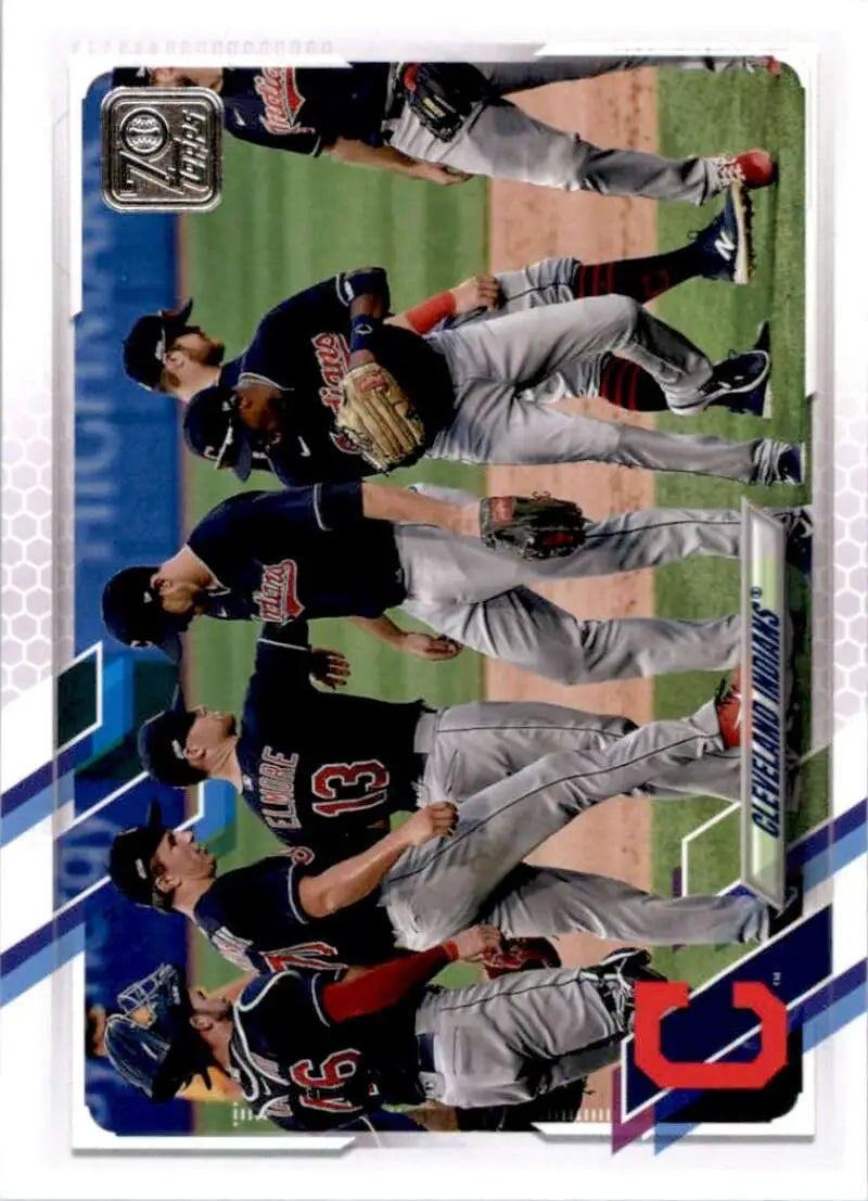 2021 Topps #459 Cleveland Indians NM-MT Baseball Card - Baseball Card Single