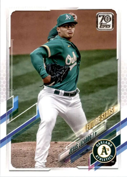 2021 Topps #46 Jesus Luzardo NM-MT Oakland Athletics Baseball Card - Baseball Card Single