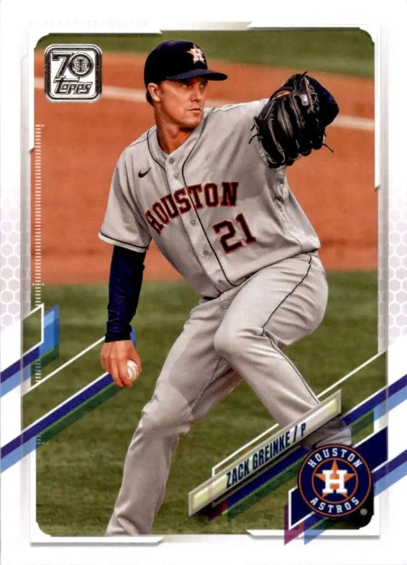 2021 Topps #463 Zack Greinke NM-MT Houston Astros Baseball Card - Baseball Card Single