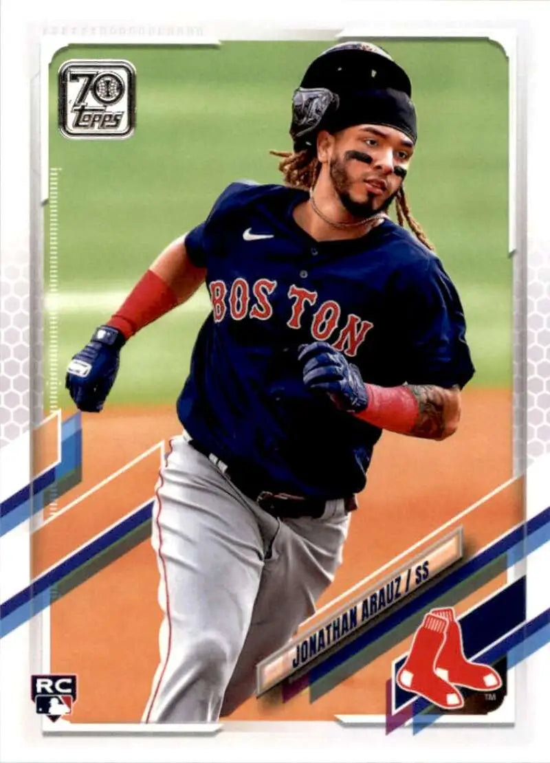 2021 Topps #468 Jonathan Arauz NM-MT RC Rookie Boston Red Sox Baseball Card - Baseball Card Single