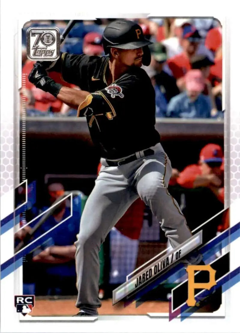 2021 Topps #471 Jared Oliva NM-MT RC Rookie Pittsburgh Pirates Baseball Card - Baseball Card Single