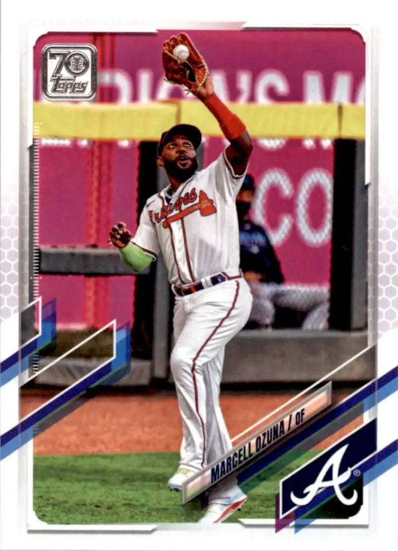 2021 Topps #472 Marcell Ozuna NM-MT Atlanta Braves Baseball Card - Baseball Card Single