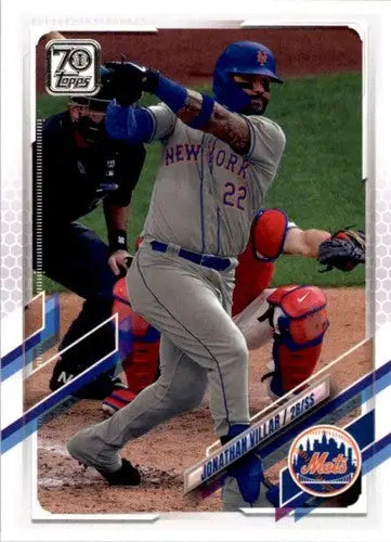 Baseball card featuring Jonathan Villar from 2021 Topps #479 Mets with original gloss