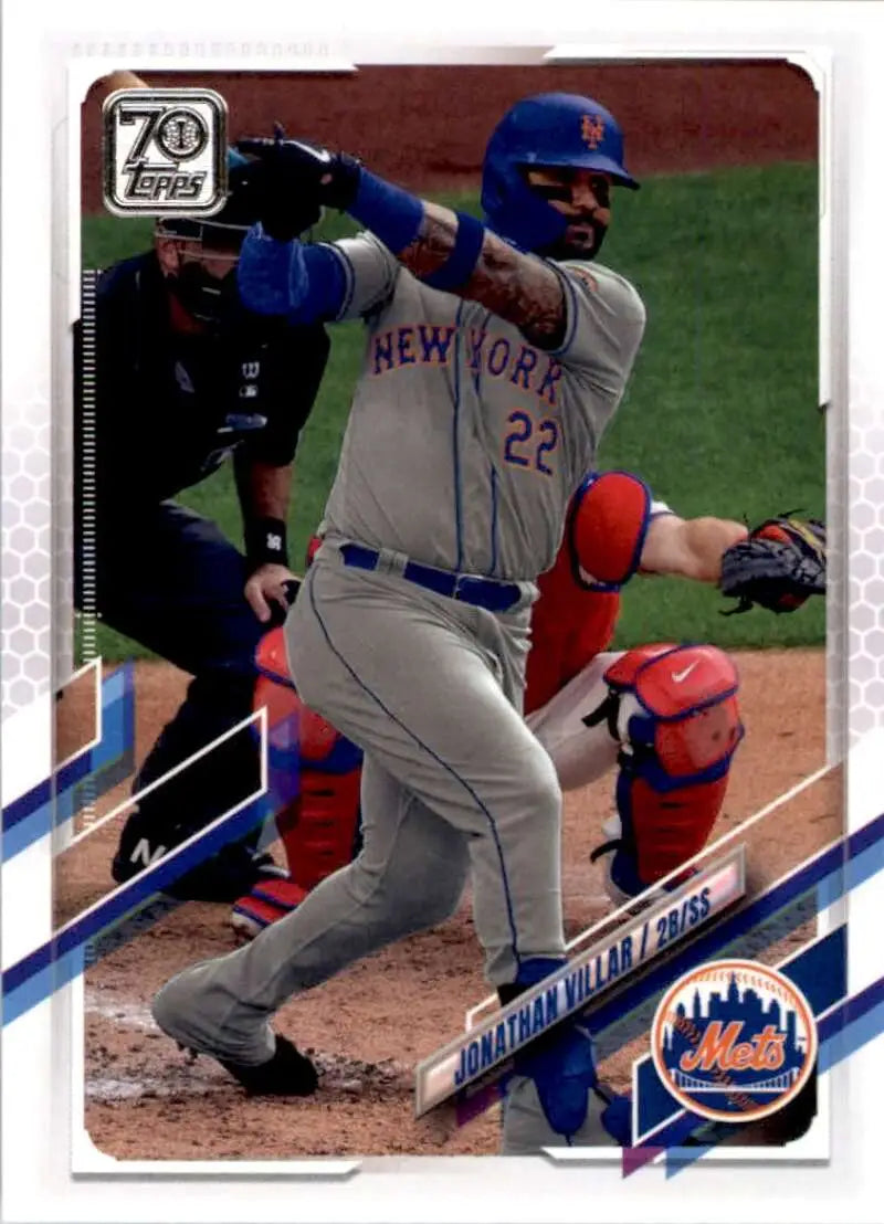 2021 Topps #479 Jonathan Villar NM-MT New York Mets Baseball Card - Baseball Card Single