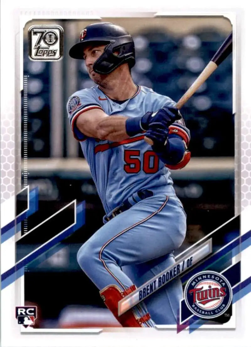 2021 Topps #480 Brent Rooker NM-MT RC Rookie Minnesota Twins Baseball Card - Baseball Card Single