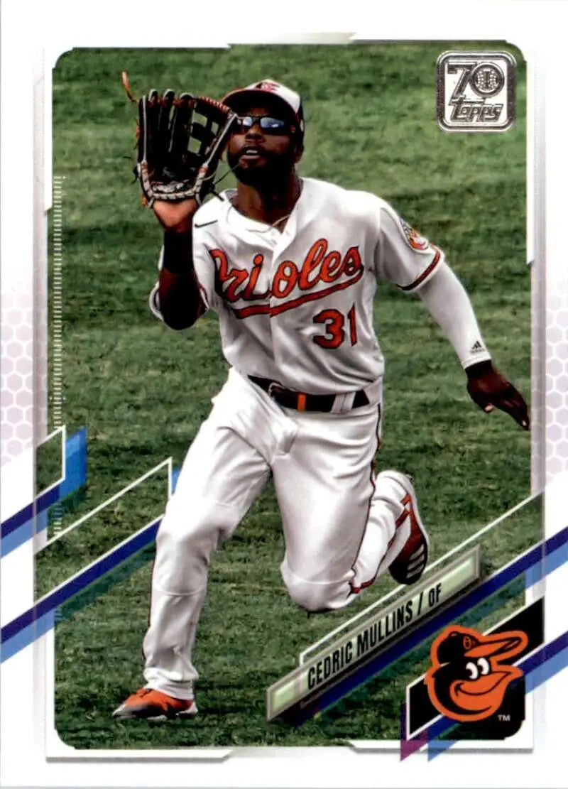 2021 Topps #487 Cedric Mullins NM-MT Baltimore Orioles Baseball Card - Baseball Card Single