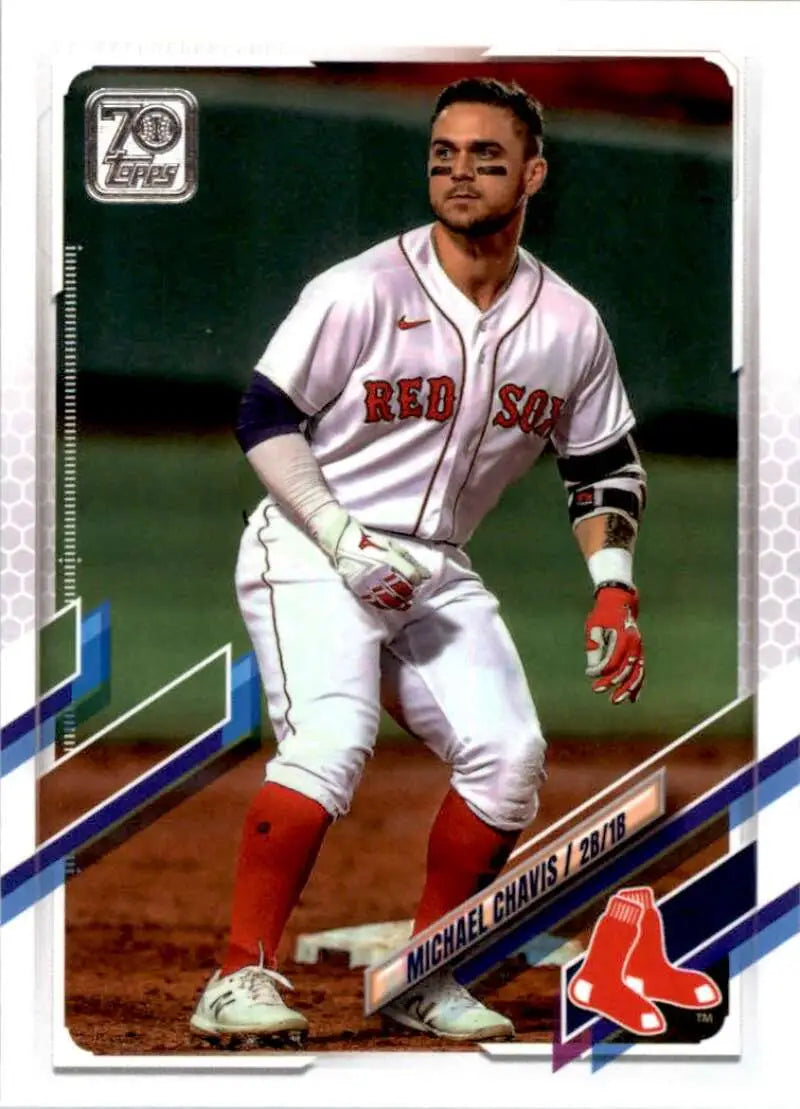 2021 Topps #491 Michael Chavis NM-MT Boston Red Sox Baseball Card - Baseball Card Single