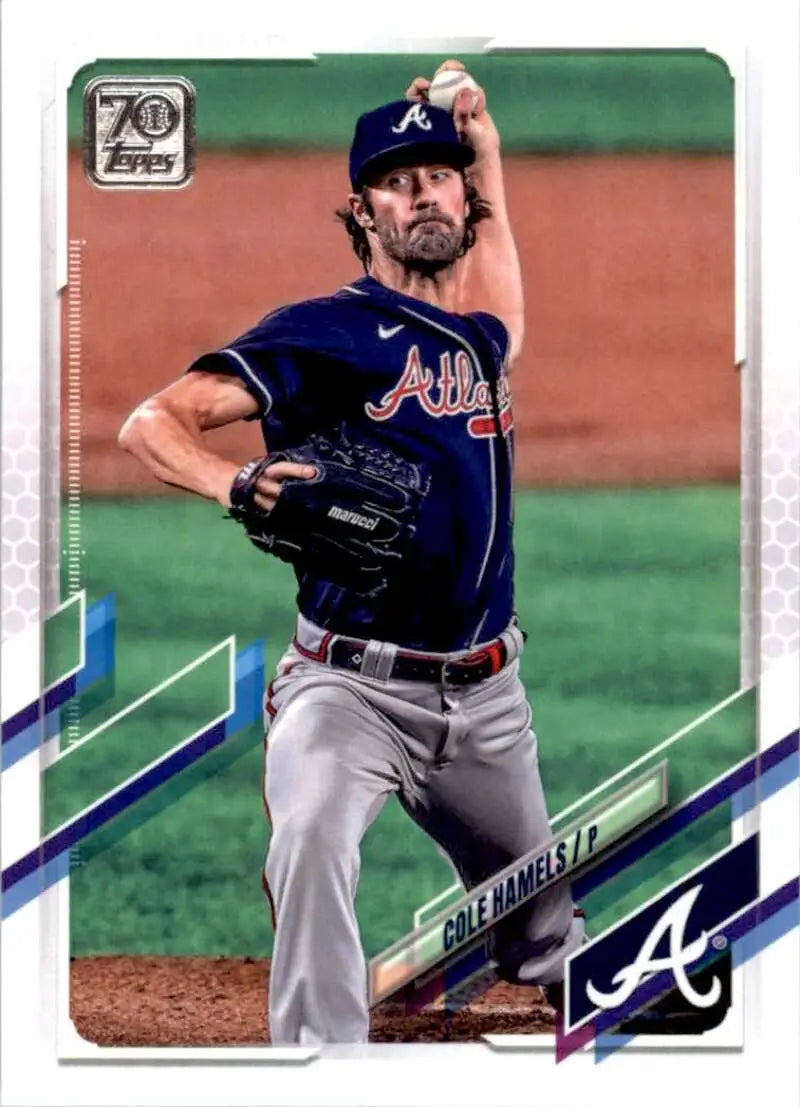 2021 Topps #495 Cole Hamels NM-MT Atlanta Braves Baseball Card - Baseball Card Single