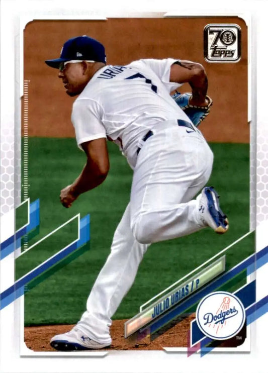 2021 Topps #5 Julio Urias NM-MT Los Angeles Dodgers Baseball Card - Baseball Card Single