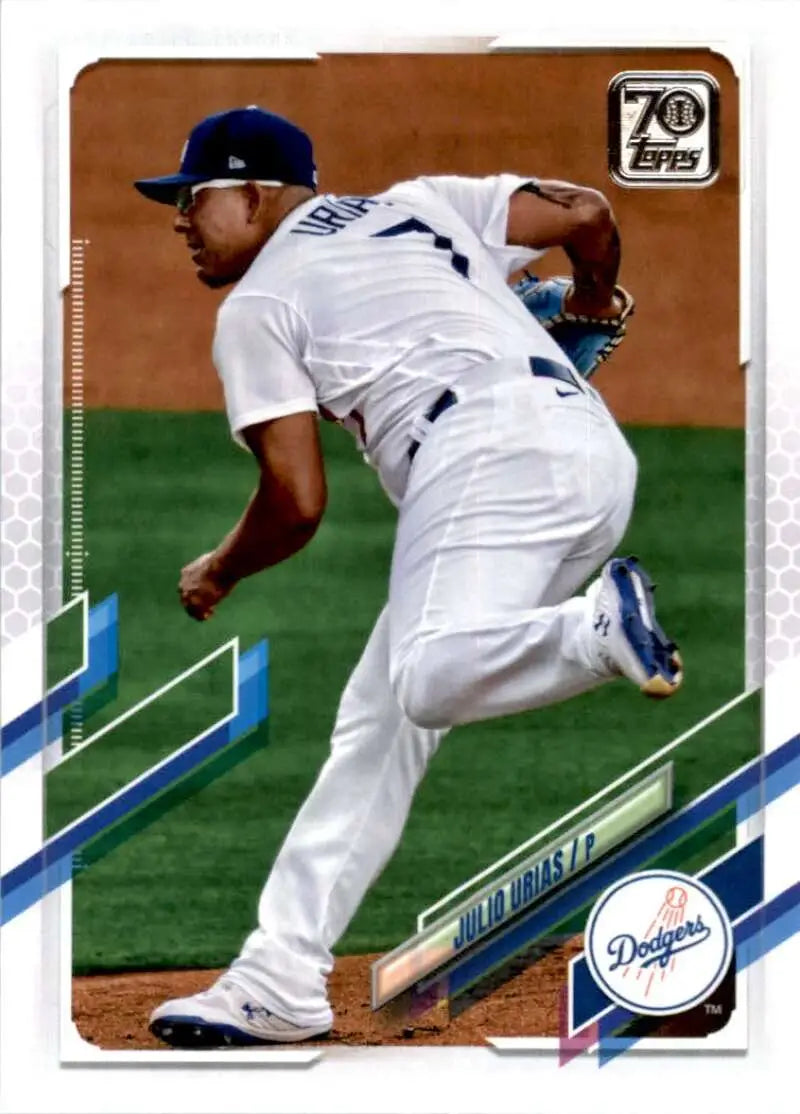 2021 Topps #5 Julio Urias NM-MT Los Angeles Dodgers Baseball Card - Baseball Card Single