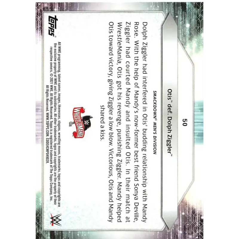 2021 Topps #50 Otis NM-MT Wrestling Card - Non-Sports Card Single