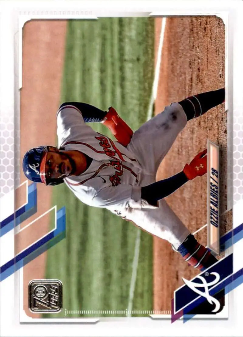 2021 Topps #500 Ozzie Albies NM-MT Atlanta Braves Baseball Card - Baseball Card Single