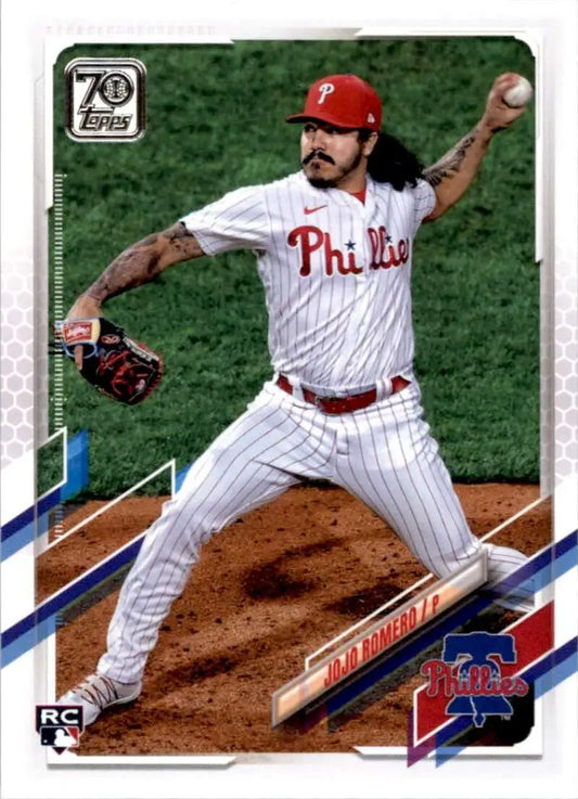 2021 Topps #508 Jojo Romero NM-MT RC Rookie Philadelphia Phillies Baseball Card - Baseball Card Single