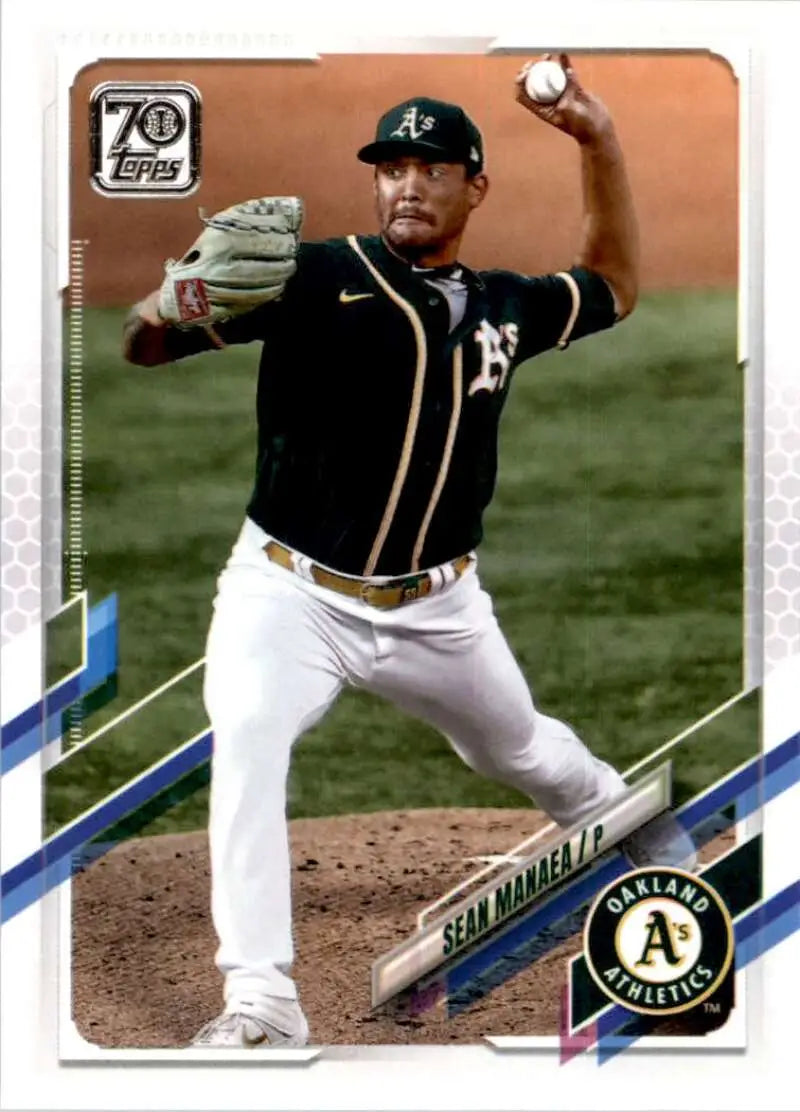 2021 Topps #51 Sean Manaea NM-MT Oakland Athletics Baseball Card - Baseball Card Single