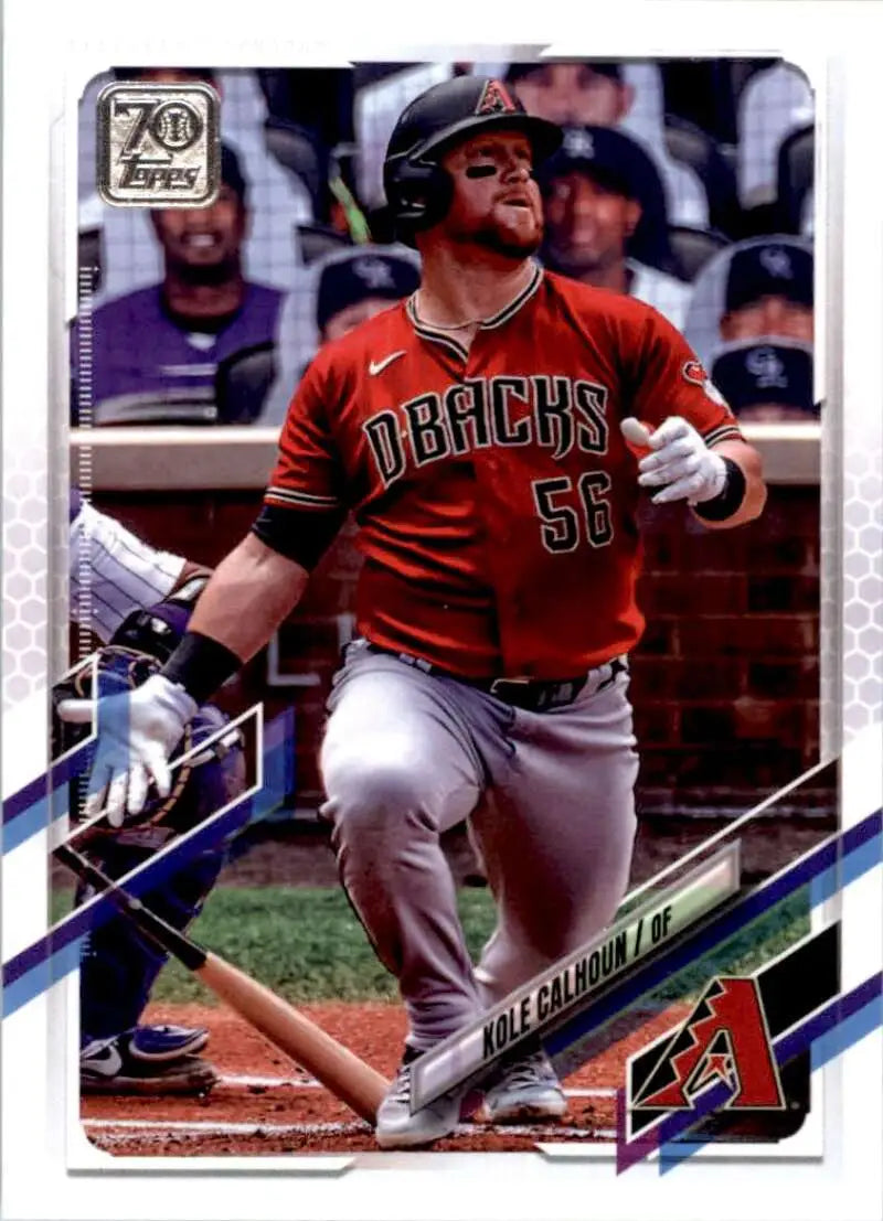 2021 Topps #512 Kole Calhoun NM-MT Arizona Diamondbacks Baseball Card - Baseball Card Single