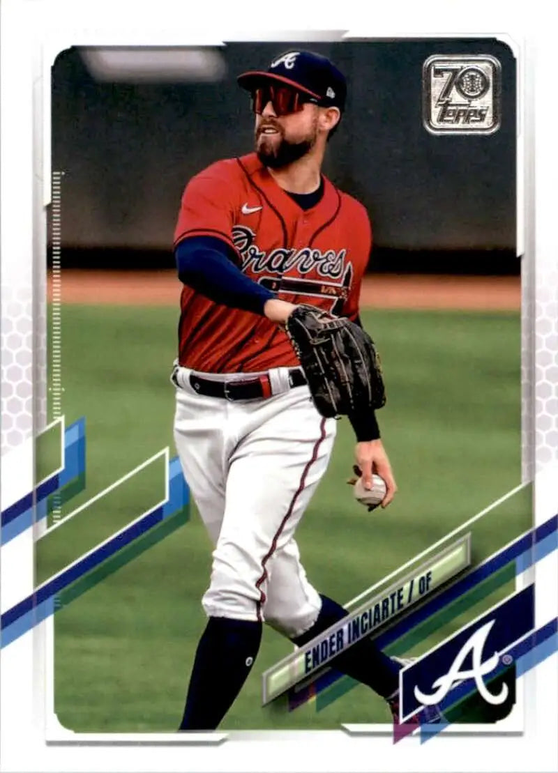 2021 Topps #515 Ender Inciarte NM-MT Atlanta Braves Baseball Card - Baseball Card Single