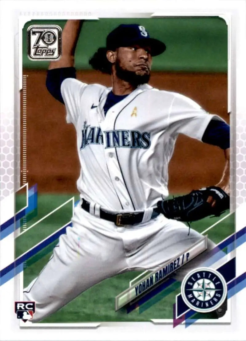2021 Topps #519 Yohan Ramirez NM-MT RC Rookie Seattle Mariners Baseball Card - Baseball Card Single