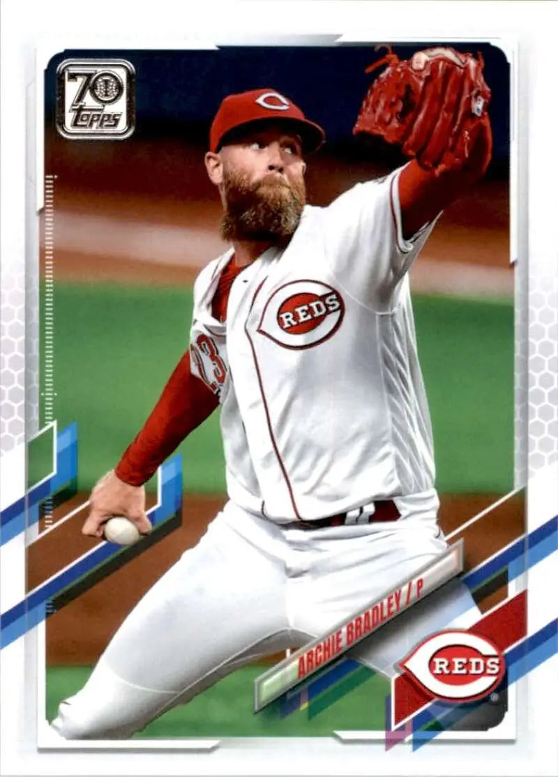 2021 Topps #52 Archie Bradley NM-MT Cincinnati Reds Baseball Card - Baseball Card Single