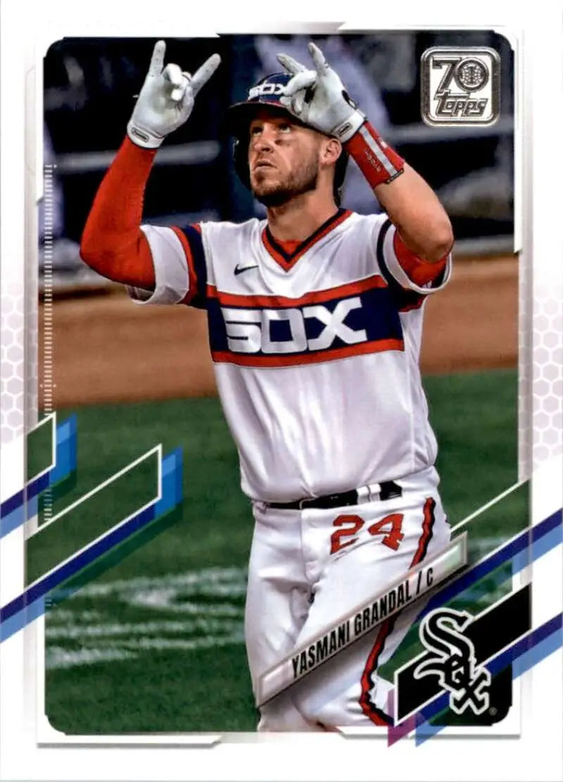 2021 Topps #524 Yasmani Grandal NM-MT Chicago White Sox Baseball Card - Baseball Card Single