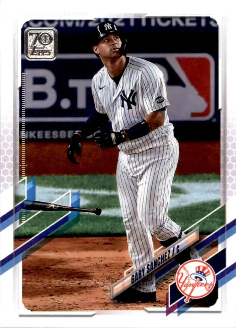 2021 Topps #525 Gary Sanchez NM-MT New York Yankees Baseball Card - Baseball Card Single