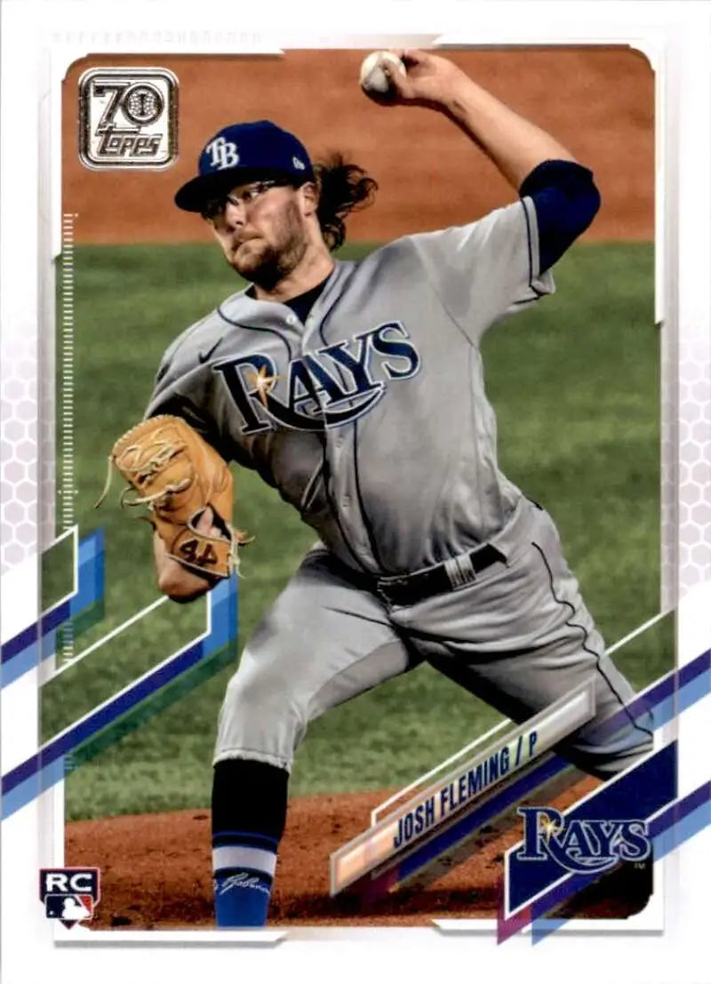 2021 Topps #526 Josh Fleming NM-MT RC Rookie Tampa Bay Rays Baseball Card - Baseball Card Single