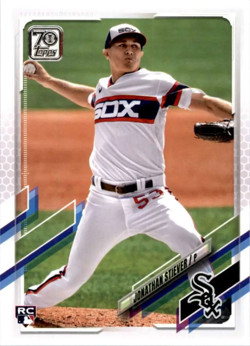 2021 Topps #528 Jonathan Stiever NM-MT RC Rookie Chicago White Sox Baseball Card - Baseball Card Single
