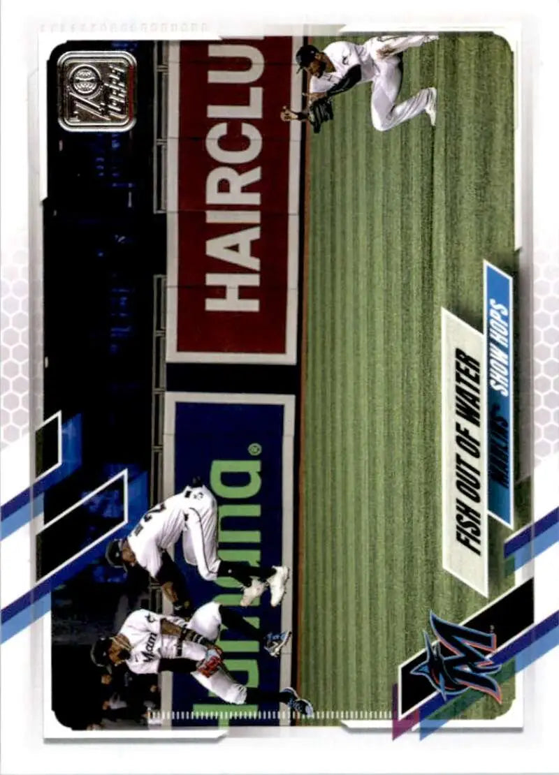 2021 Topps #530 Fish out of Water NM-MT Miami Marlins Baseball Card - Baseball Card Single