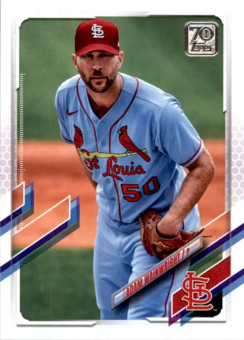 2021 Topps #534 Adam Wainwright NM-MT St. Louis Cardinals Baseball Card - Baseball Card Single