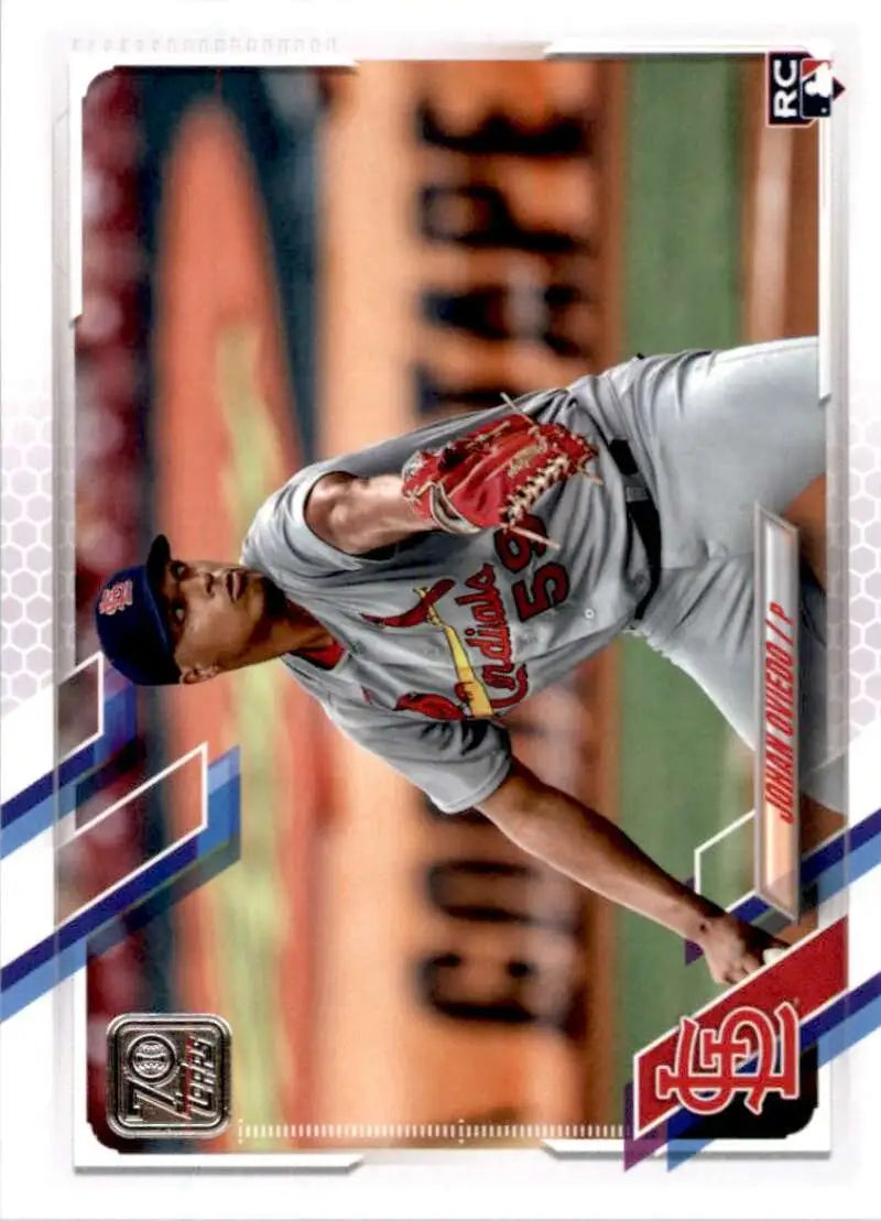 2021 Topps #535 Johan Oviedo NM-MT RC Rookie St. Louis Cardinals Baseball Card - Baseball Card Single