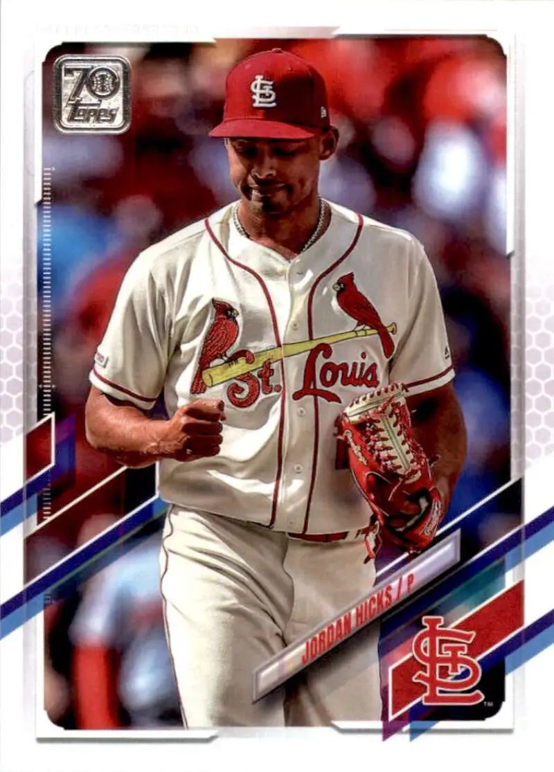 2021 Topps #536 Jordan Hicks NM-MT St. Louis Cardinals Baseball Card - Baseball Card Single