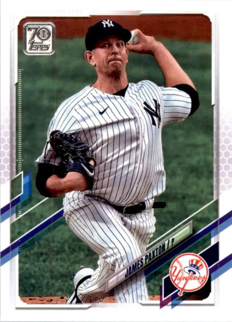 2021 Topps #542 James Paxton NM-MT New York Yankees Baseball Card - Baseball Card Single