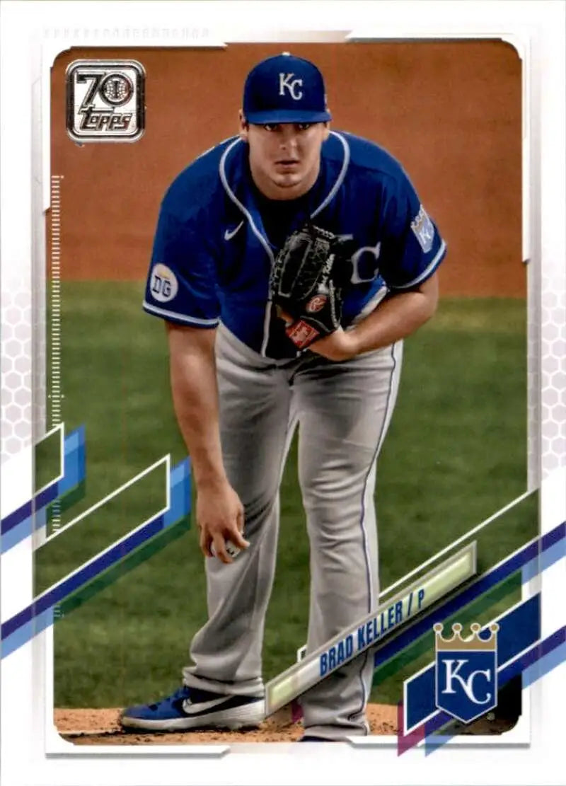 2021 Topps #544 Brad Keller NM-MT Kansas City Royals Baseball Card - Baseball Card Single
