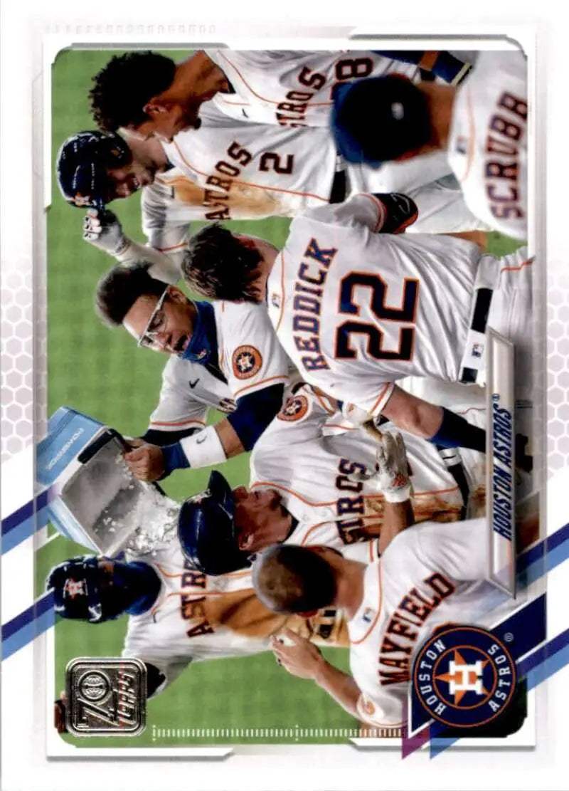 2021 Topps #545 Houston Astros NM-MT Baseball Card - Baseball Card Single