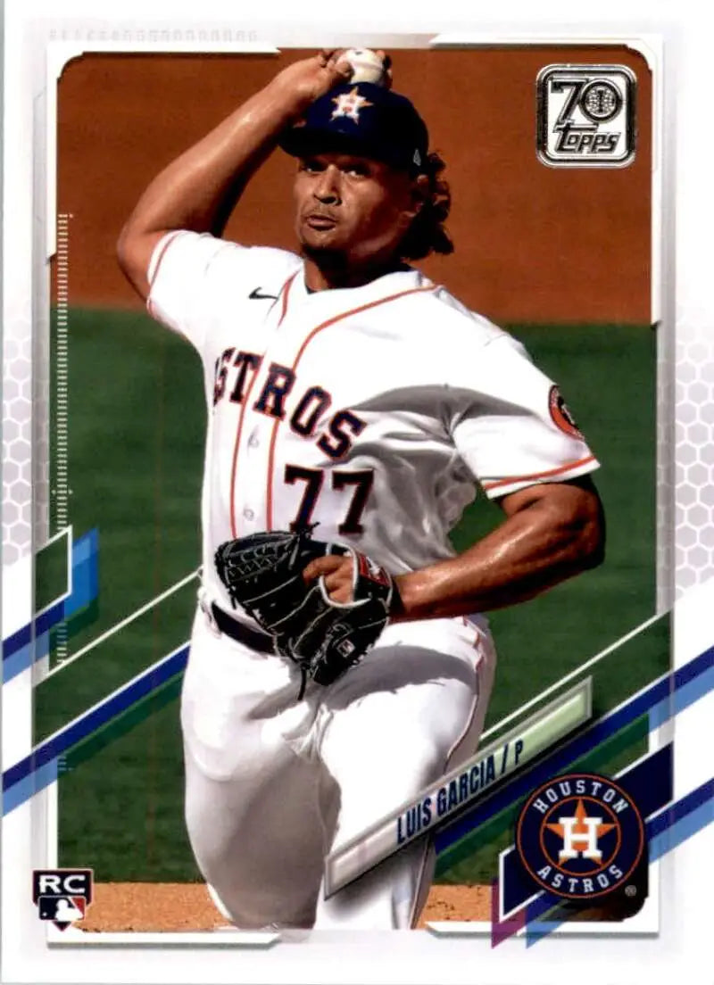 2021 Topps #547 Luis Garcia NM-MT RC Rookie Houston Astros Baseball Card - Baseball Card Single