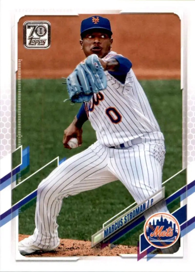 2021 Topps #549 Marcus Stroman NM-MT New York Mets Baseball Card - Baseball Card Single
