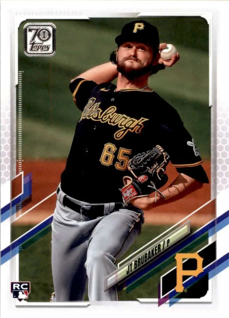 2021 Topps #560 JT Brubaker NM-MT RC Rookie Pittsburgh Pirates Baseball Card - Baseball Card Single