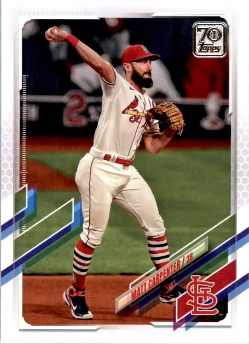 2021 Topps #566 Matt Carpenter NM-MT St. Louis Cardinals Baseball Card - Baseball Card Single