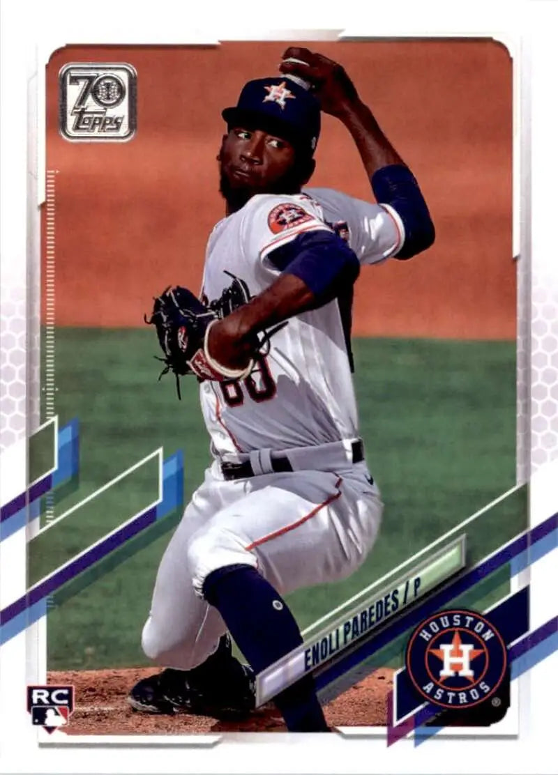 2021 Topps #569 Enoli Paredes NM-MT RC Rookie Houston Astros Baseball Card - Baseball Card Single