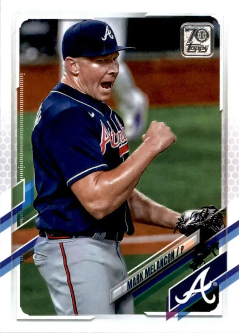 2021 Topps #574 Mark Melancon NM-MT Atlanta Braves Baseball Card - Baseball Card Single