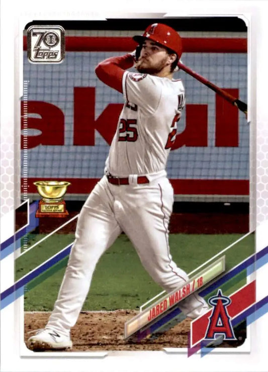 2021 Topps #575 Jared Walsh NM-MT Los Angeles Angels Baseball Card - Baseball Card Single