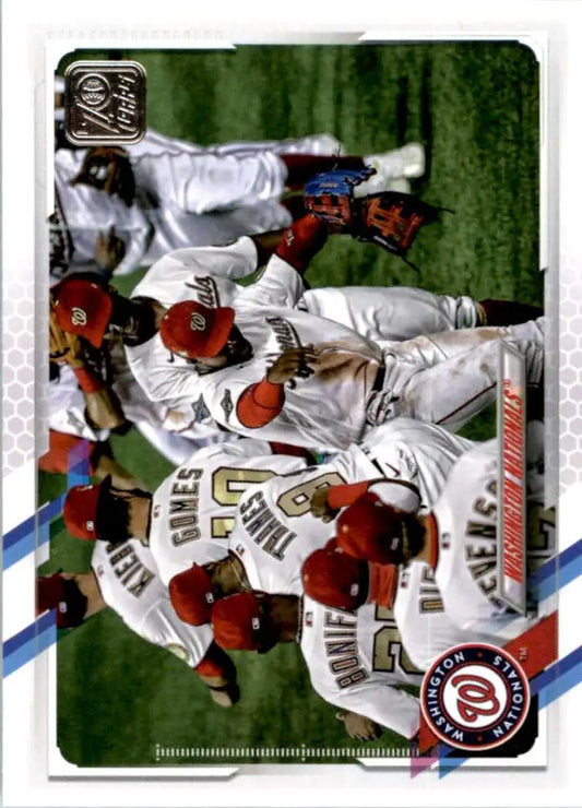 2021 Topps #58 Washington Nationals NM-MT Baseball Card - Baseball Card Single