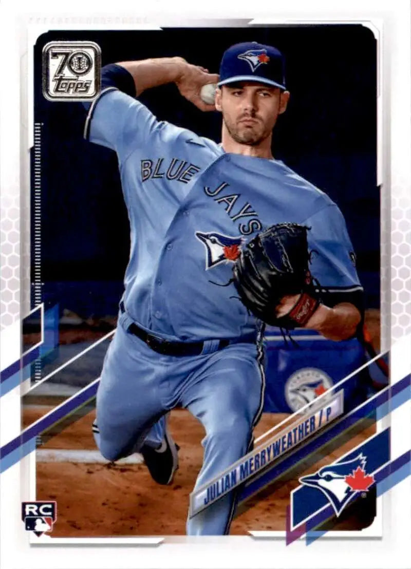 2021 Topps #581 Julian Merryweather NM-MT RC Rookie Toronto Blue Jays Baseball Card - Baseball Card Single