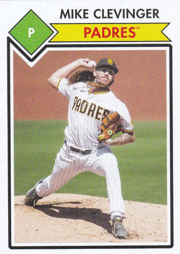 Baseball card from Montgomery Club Set featuring Padres pitcher Mike Clevinger