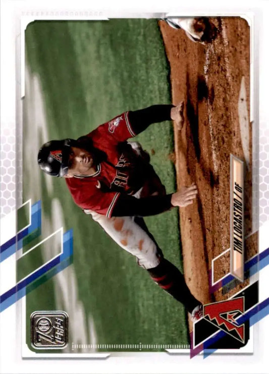 2021 Topps #585 Tim Locastro NM-MT Arizona Diamondbacks Baseball Card - Baseball Card Single