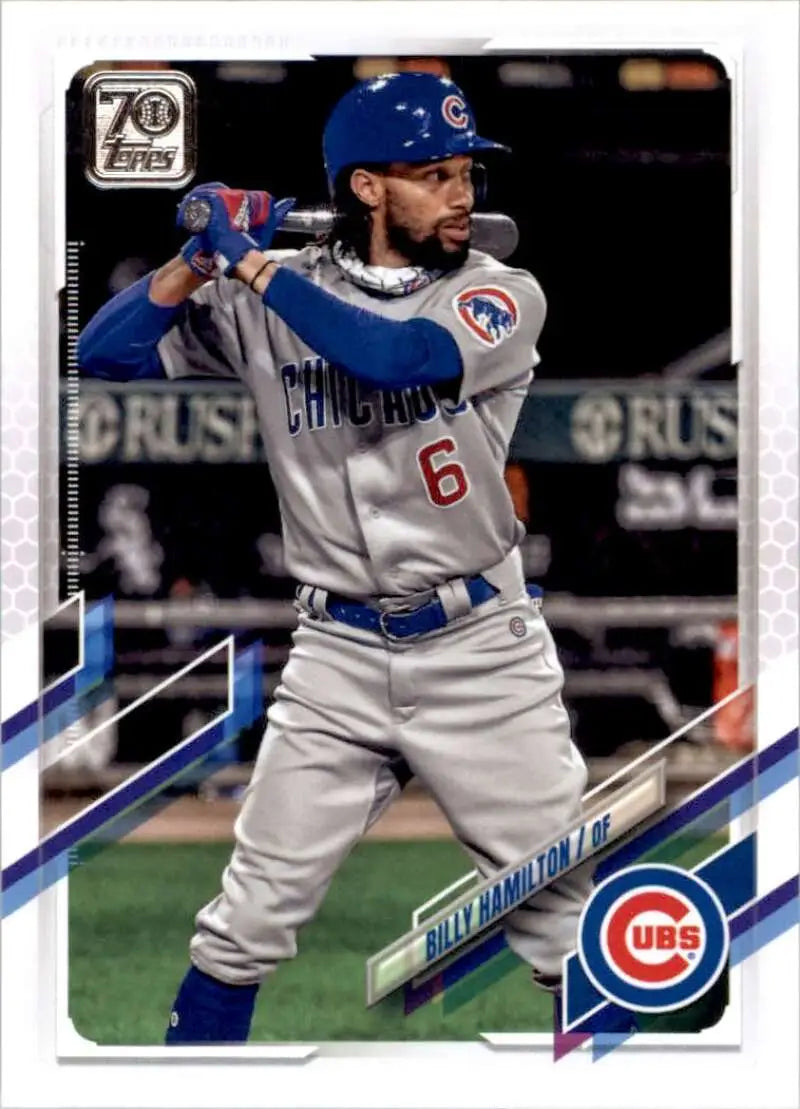 2021 Topps #588 Billy Hamilton NM-MT Chicago Cubs Baseball Card - Baseball Card Single