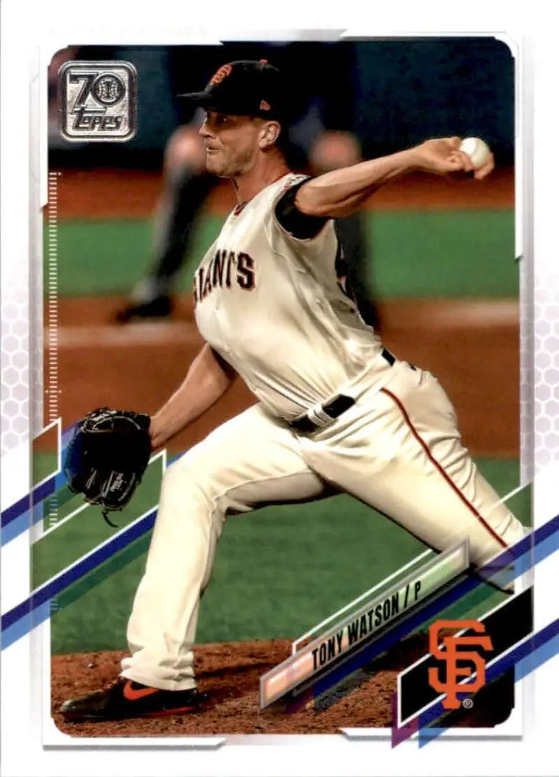 2021 Topps #589 Tony Watson NM-MT San Francisco Giants Baseball Card - Baseball Card Single