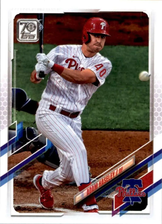 2021 Topps #590 Adam Haseley NM-MT Philadelphia Phillies Baseball Card - Baseball Card Single
